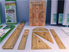 Eco-friendly Bamboo Ruler Set 4 Pack