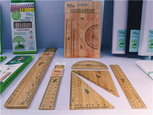 Eco-friendly Bamboo Ruler Set 4 Pack